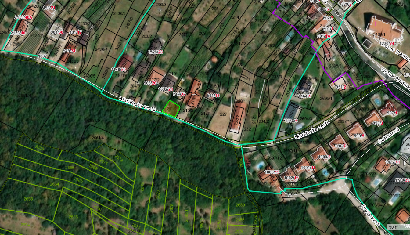 Na predaj stavebný pozemok 1025 m2 vo Svätom Jure.